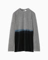 Gradation Shibori Dyed Top - navy