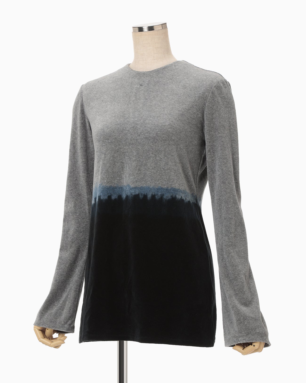 Gradation Shibori Dyed Top - navy - Mame Kurogouchi