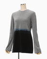 Gradation Shibori Dyed Top - navy