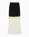 Gradation Shibori Dyed Skirt - green