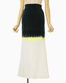 Gradation Shibori Dyed Skirt - green