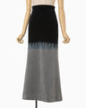 Gradation Shibori Dyed Skirt - navy