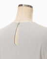 Glass Beads Printed Dress - grey