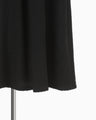 Shirring Jersey Jacquard Sleeveless Dress - black
