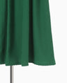 Shirring Jersey Jacquard Sleeveless Dress - green