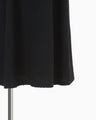 Shirring Jersey Jacquard Sleeveless Dress - navy