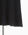 Shirring Jersey Jacquard Long Sleeve Dress - navy