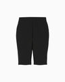 Shirring Jersey Jacquard Shorts - black