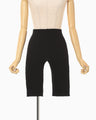 Shirring Jersey Jacquard Shorts - black