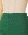 Shirring Jersey Jacquard Shorts - green