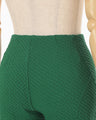 Shirring Jersey Jacquard Shorts - green