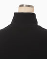 Landscape Embroidery Half Zipped Sweatshirt - black