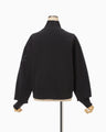 Landscape Embroidery Half Zipped Sweatshirt - navy