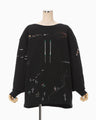 Landscape Embroidery Sweatshirt - black