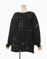 Landscape Embroidery Sweatshirt - black