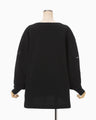 Landscape Embroidery Sweatshirt - black