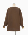Landscape Embroidery Sweatshirt - brown