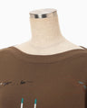 Landscape Embroidery Sweatshirt - brown