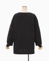 Landscape Embroidery Sweatshirt - navy