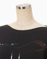 Landscape Embroidery Sweatshirt - navy