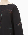 Landscape Embroidery Sweatshirt - navy
