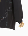 Landscape Embroidery Sweatshirt - navy
