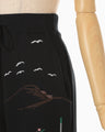 Landscape Embroidery Sweat Trousers - black