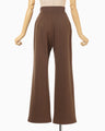 Landscape Embroidery Sweat Trousers - brown