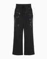 Landscape Embroidery Sweat Trousers - navy