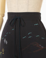 Landscape Embroidery Sweat Trousers - navy