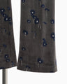 Velour Jersey Floral Trousers - grey