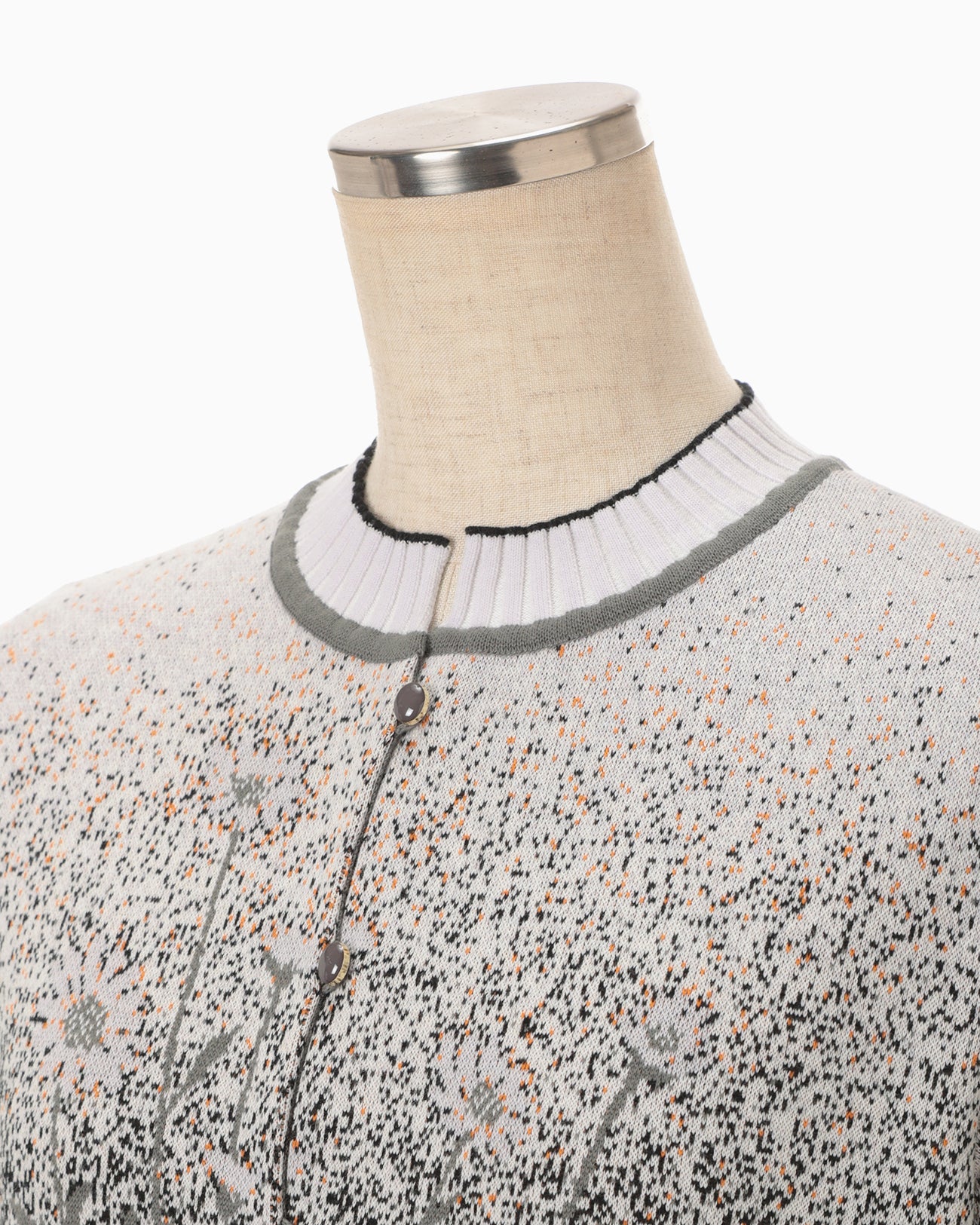 トップス mamekurogouchi Silk Knited Cardigan 1 Floral Jacquard Graphic Knit Cardigan - purple - Mame Kurogouchi