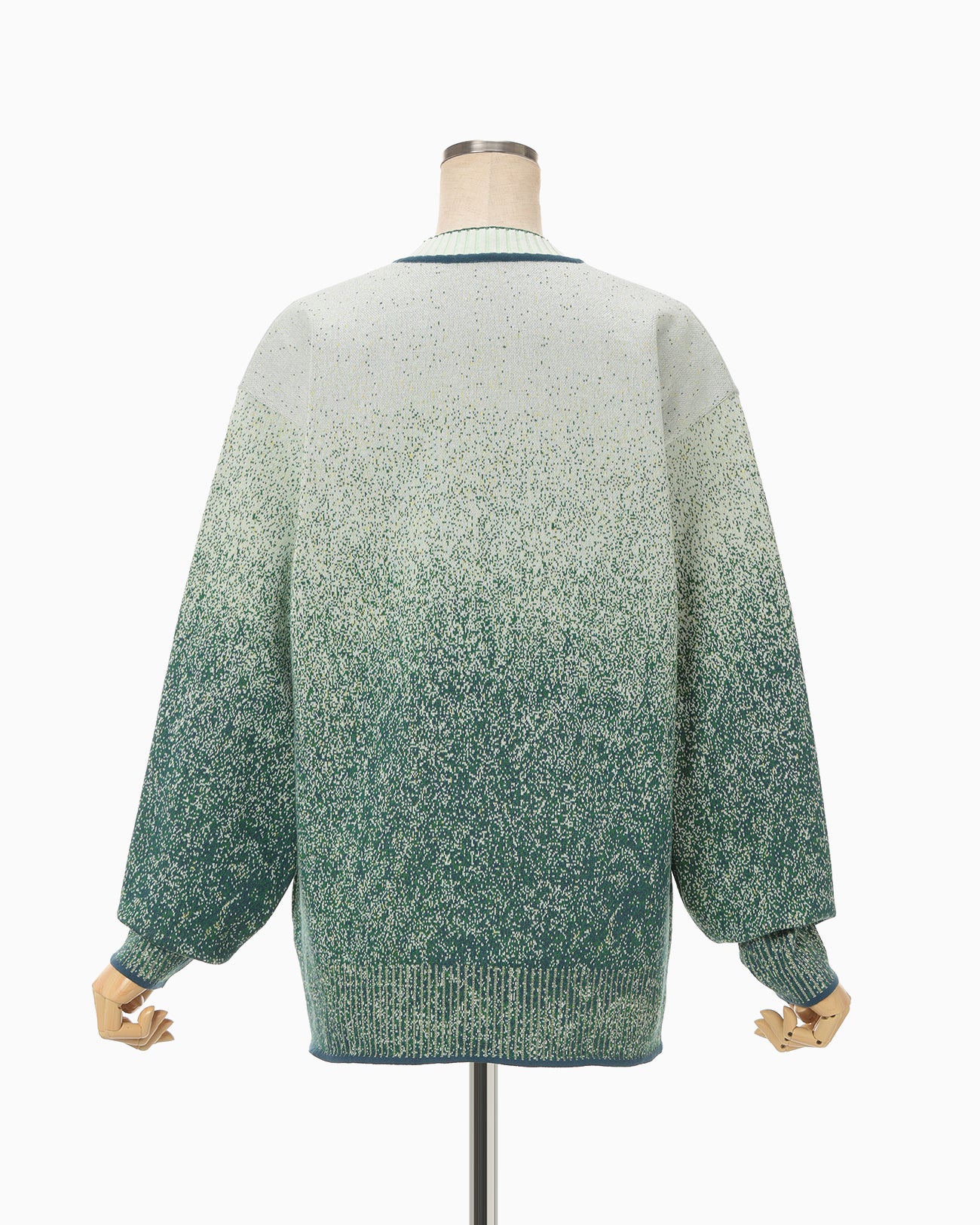 トップス mame Floral Jacquard Graphic Knit Floral Jacquard Graphic Knit Top - green - Mame Kurogouchi