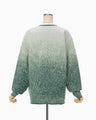 Floral Jacquard Graphic Knit Top - green