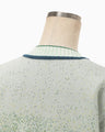 Floral Jacquard Graphic Knit Top - green