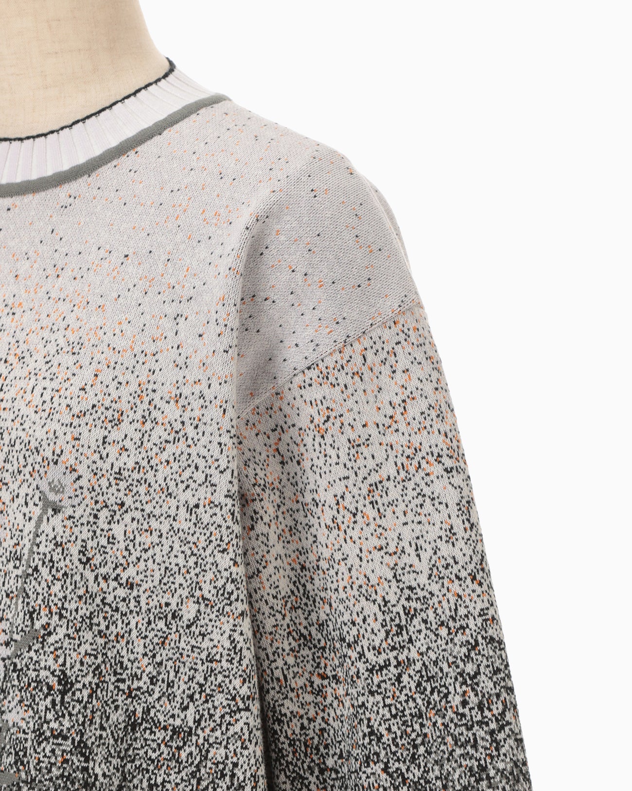 Floral Jacquard Graphic Knit Top - purple - Mame Kurogouchi