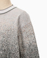 Floral Jacquard Graphic Knit Top - purple
