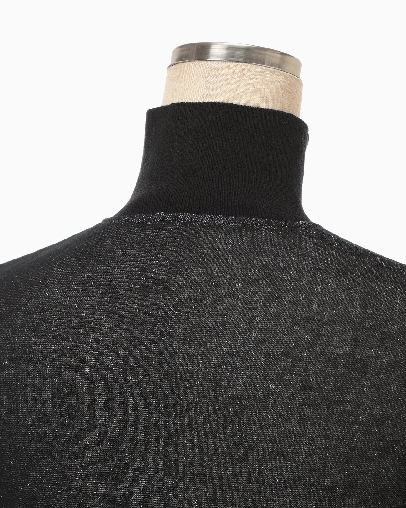 Mame Kurogouchi サイズ2 Half Zip Gradation Knit Top - black - Mame Kurogouchi