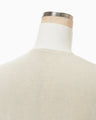 Half Zip Gradation Knit Top - ecru