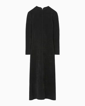 Double Face Knit Dress - black