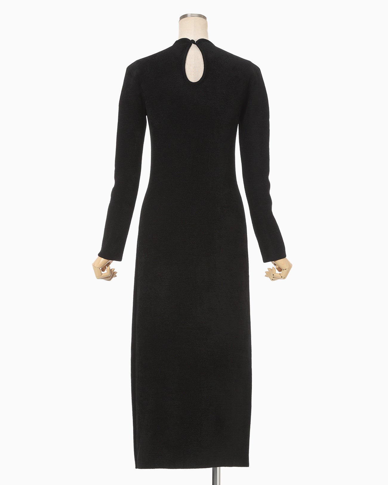 Double Face Knit Dress - black - Mame Kurogouchi
