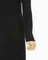 Double Face Knit Dress - black