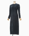 Double Face Knit Dress - navy