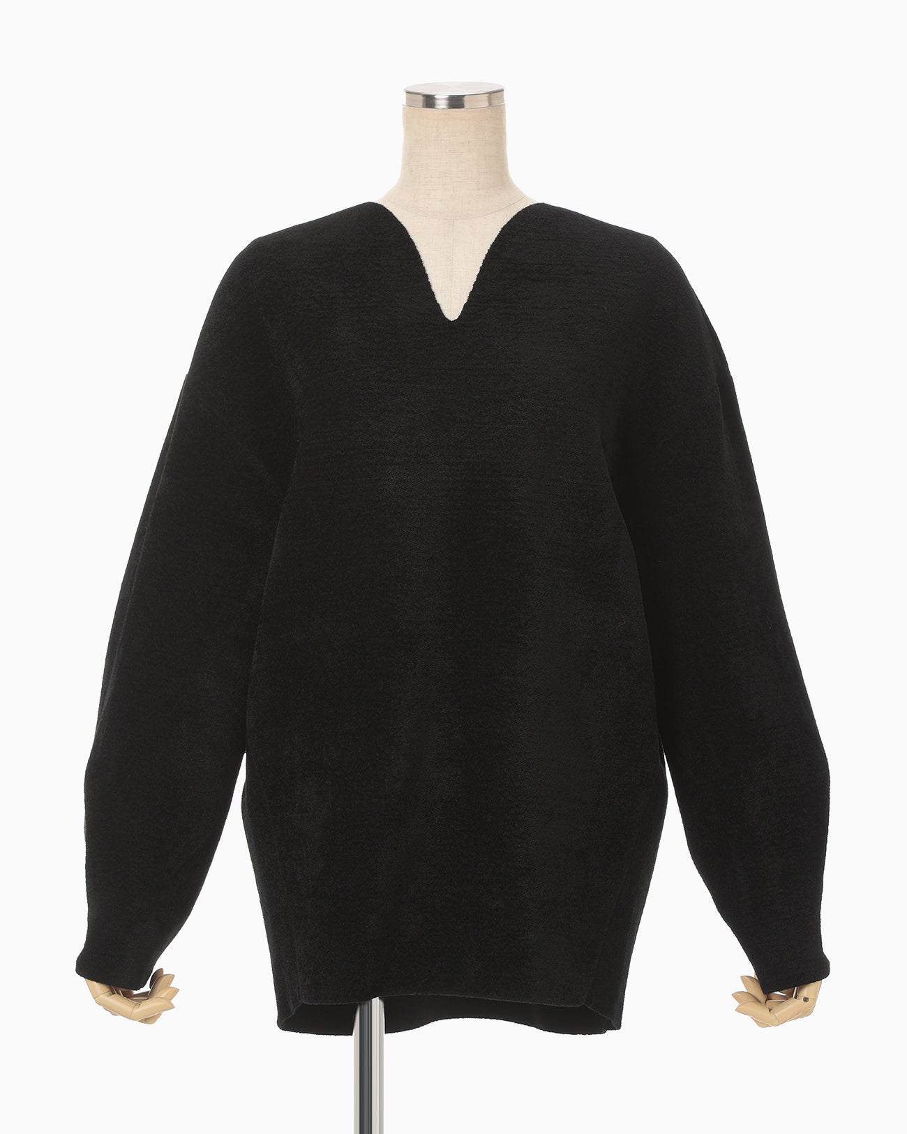 s様 ニット F黒 Double Face Knit Top - black - Mame Kurogouchi