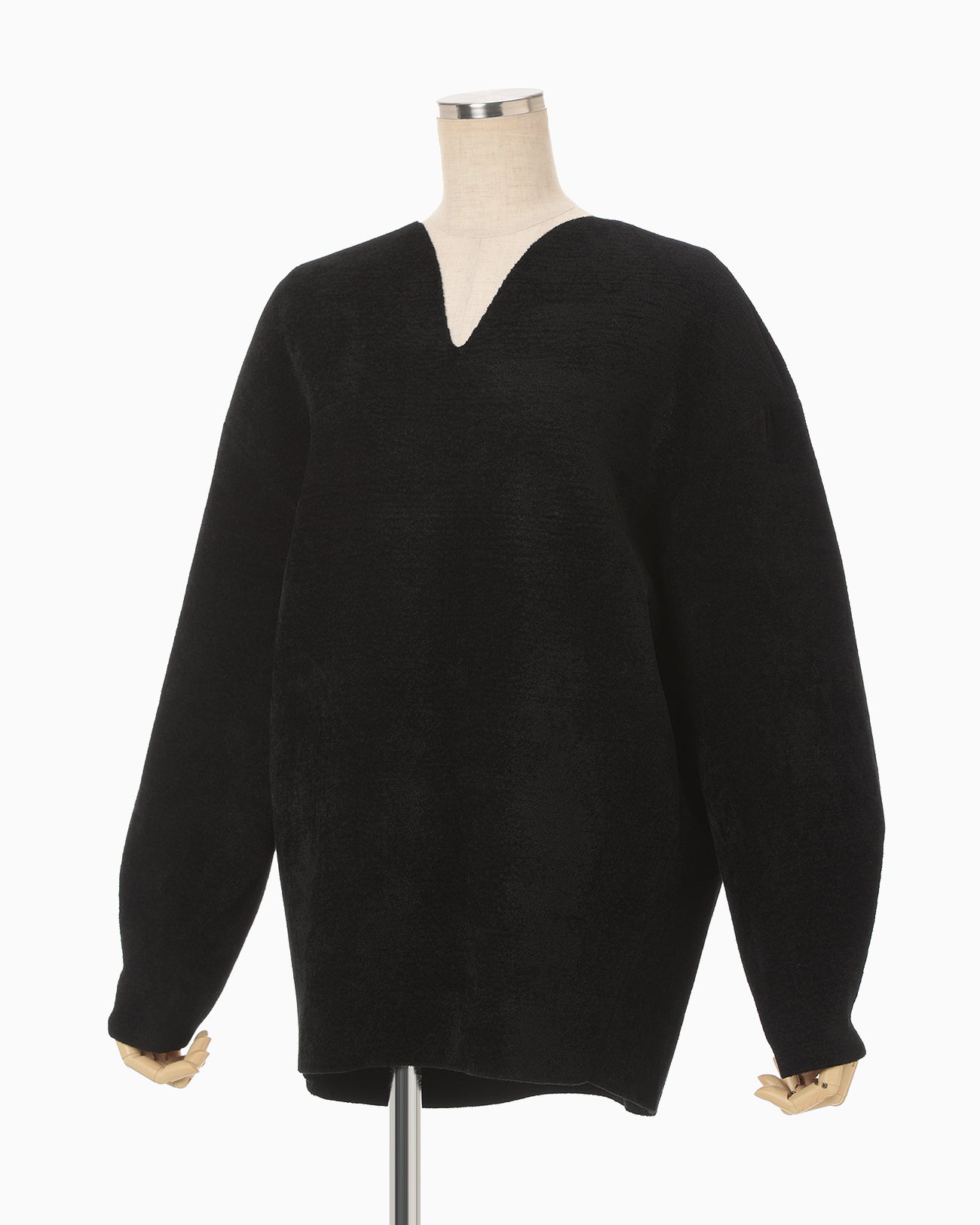 Double Face Knit Top - black - Mame Kurogouchi