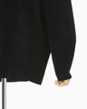 Double Face Knit Top - black