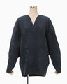 Double Face Knit Top - navy