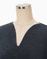 Double Face Knit Top - navy