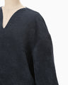 Double Face Knit Top - navy