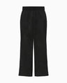 Double Face Knit Trousers - black